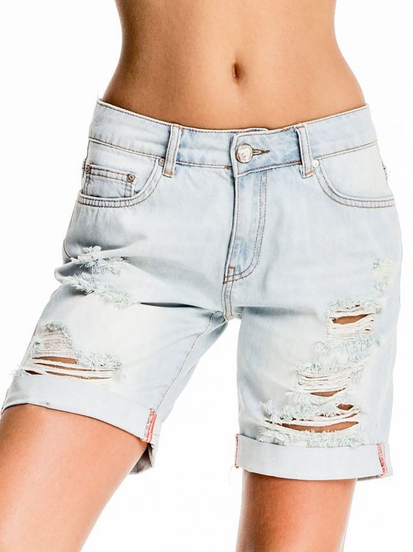 Light Blue A'la Bermuda Denim Shorts