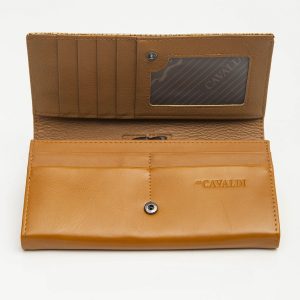 Women's Gold Genuine Leather Wallet