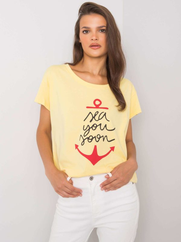 Yellow T-shirt with Silva print