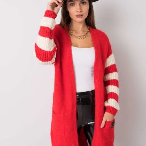 Red cardigan Amore RUE PARIS