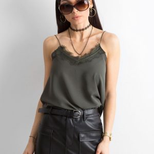 Khaki women's airy top