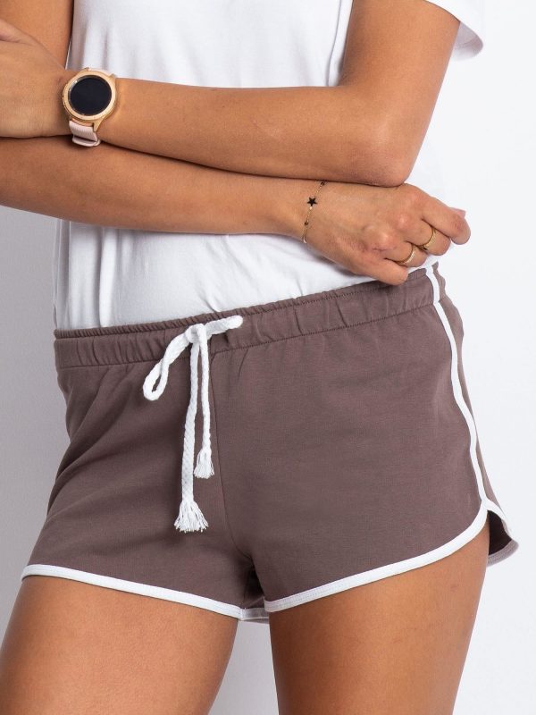 Brown shorts Politeness