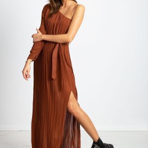 Brown Dress Try