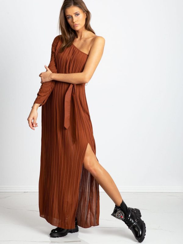 Brown Dress Try