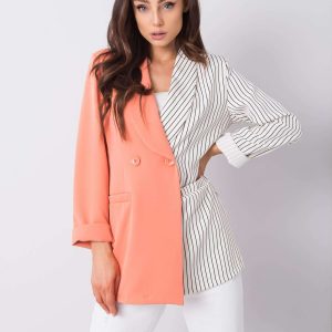 White and peach jacket Diana