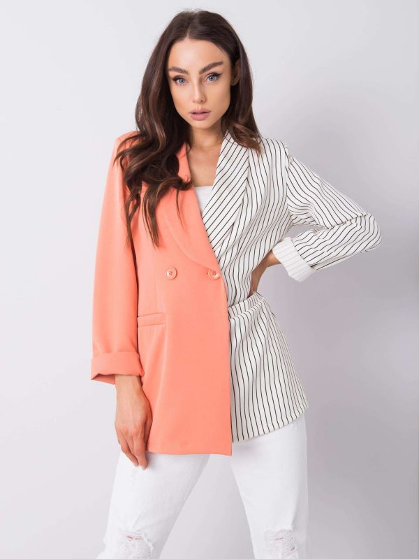 White and peach jacket Diana