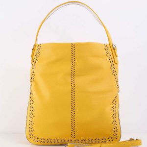 Yellow Women's Applique Bag