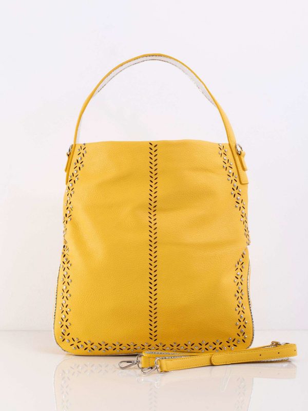 Yellow Women's Applique Bag