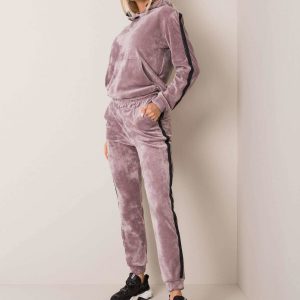 Purple velour set Stephanie RUE PARIS