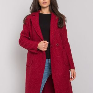 Burgundy classic coat Damme OCH BELLA