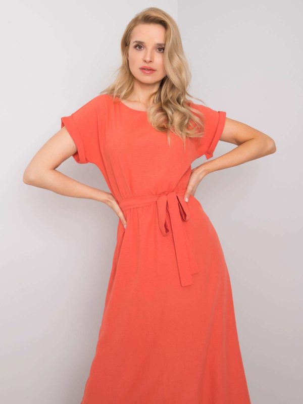 Coral dress Laranya RUE PARIS