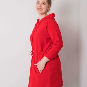 Norina Red Plus Size Hoodie