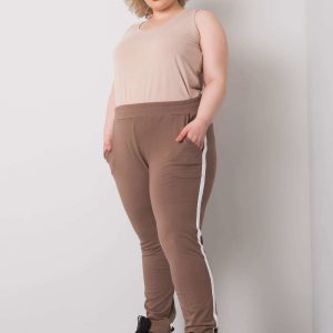 Kairi Plus Size Brown Sweatpants