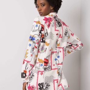 Ecru jacket with Fresca patterns