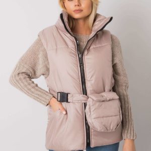 Beige Effie Down Vest