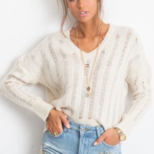 RUE PARIS Ecru sweater Aston