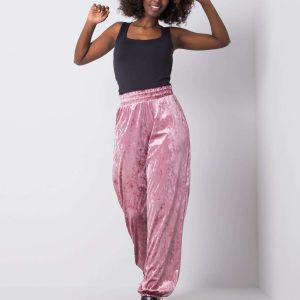 Emmeli RUE PARIS pink velour sweatpants