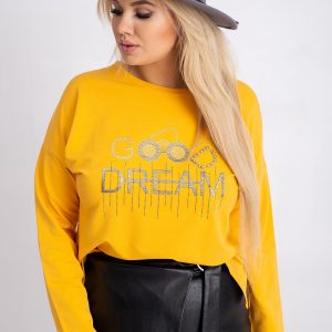 Dark Yellow Plus Size Blouse Denver