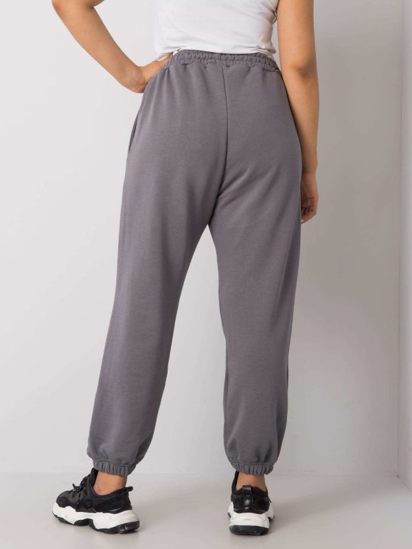 Dark Grey Plus Size Basic Ainhoa Sweatpants