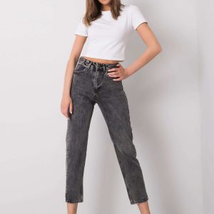 Dark grey denim pants Portia RUE PARIS