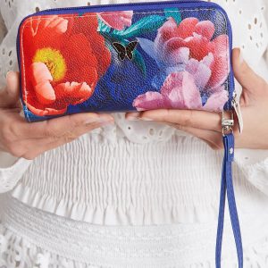 Blue Floral Wallet