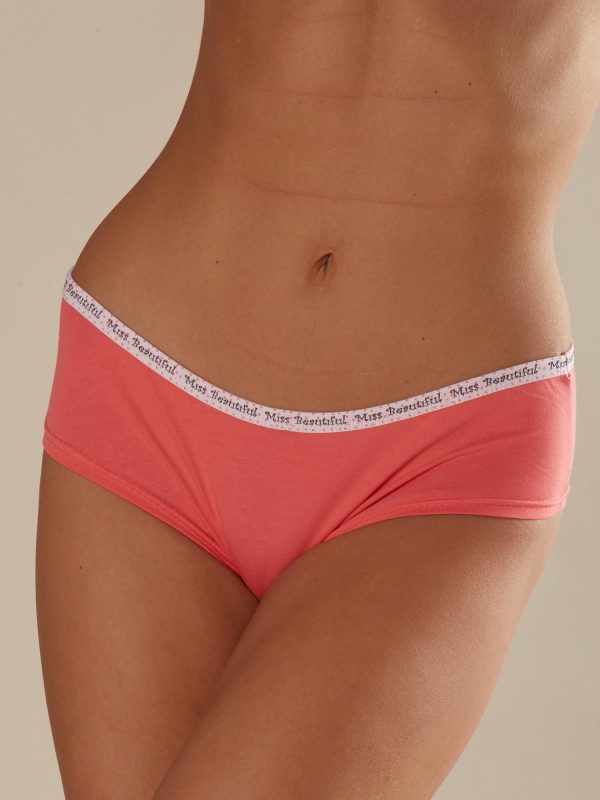 Coral Cotton Panties