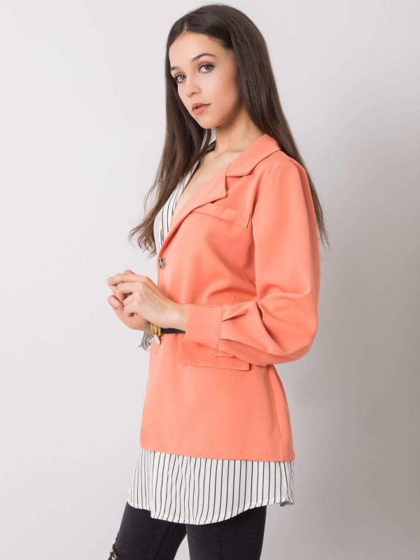 White and peach Hana shirt