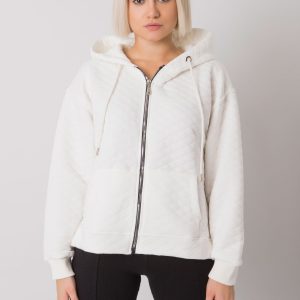 Ecru quilted zipper sweatshirt Arezzo