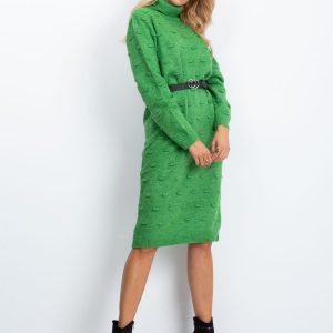 RUE PARIS Green dress Silky