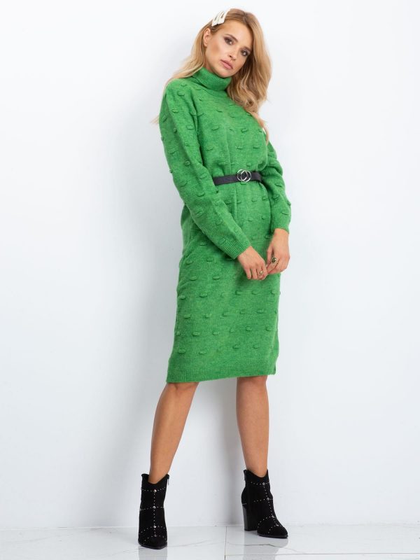 RUE PARIS Green dress Silky