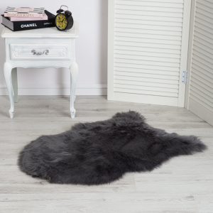 Dark Grey Shaggy Rug