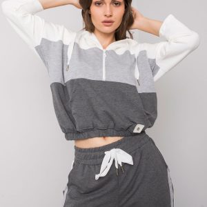 Ecru-grey set with trousers Adhila