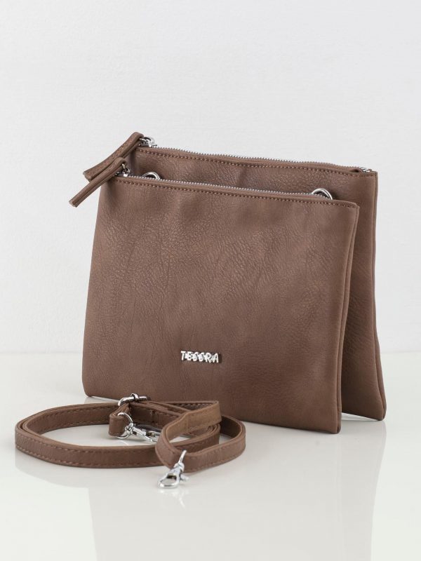 Brown Eco Leather Messenger Messenger