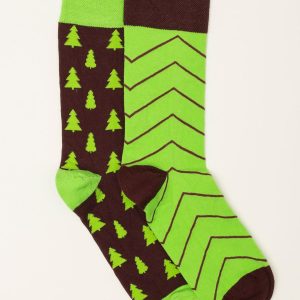 Green Pattern Men's Socks