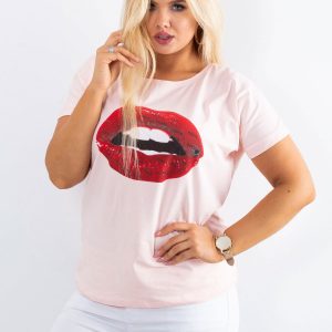 Light pink T-shirt Ambitious PLUS SIZE