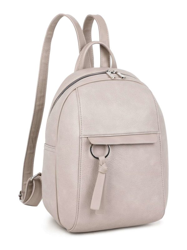 Grey women's backpack LUIGISANTO