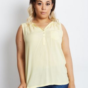 Yellow blouse PLUS SIZE Impeccable