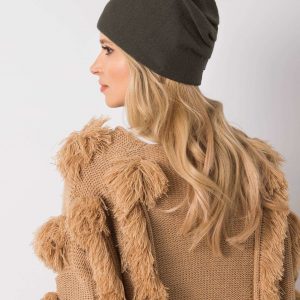 Khaki hat for winter