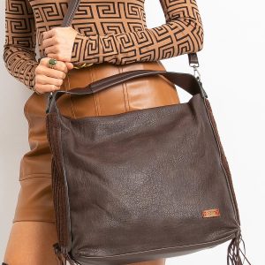 Dark Brown Tassel Bag