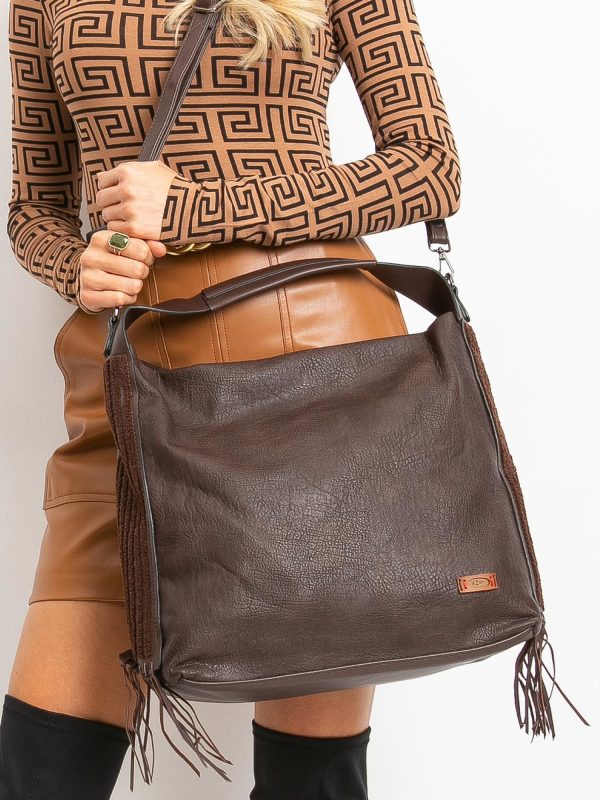 Dark Brown Tassel Bag