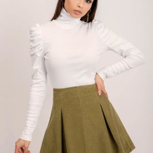 BSL Bright khaki corduroy skirt