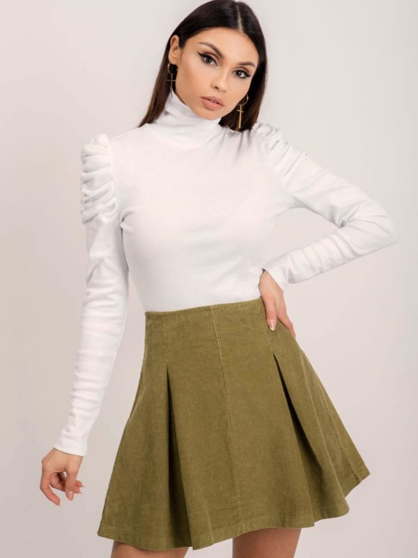 BSL Bright khaki corduroy skirt