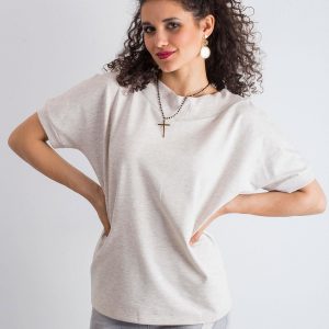 Beige melange blouse Lemontree