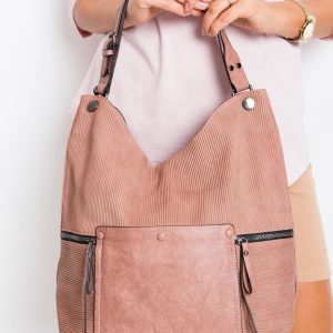 Dirty pink city handbag