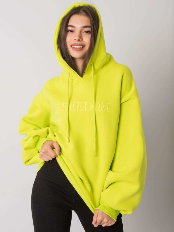 Carris RUE PARIS lime blue hoodie