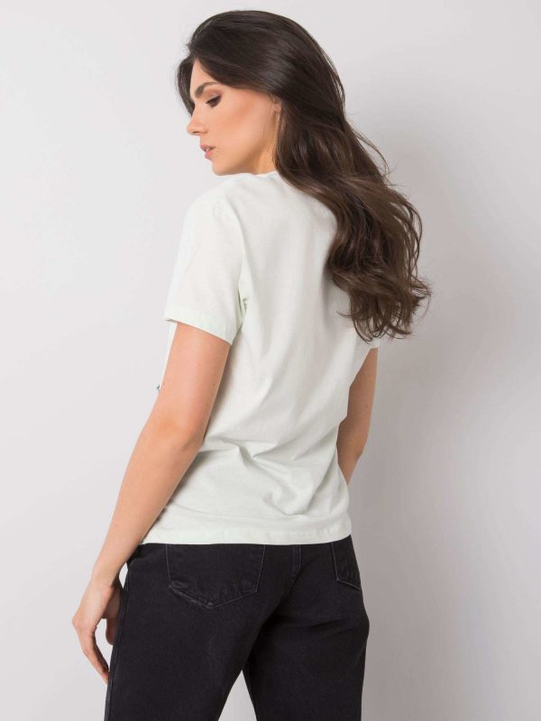 Mint t-shirt with Alaine applique