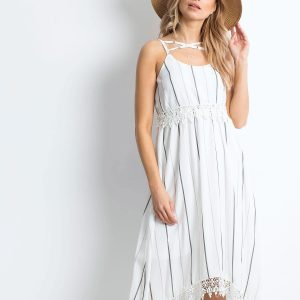 White and graphite Sundance dress