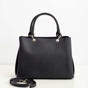 Black women's saffiano handbag