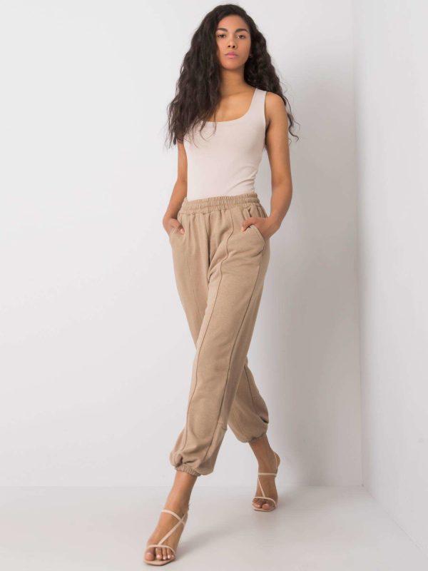 Dark beige sweatpants Maye