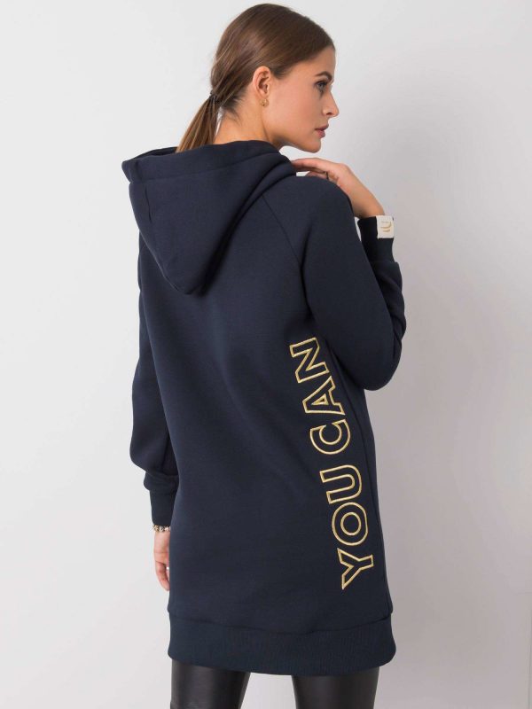 Navy blue sweatshirt Margaret FOR FITNESS